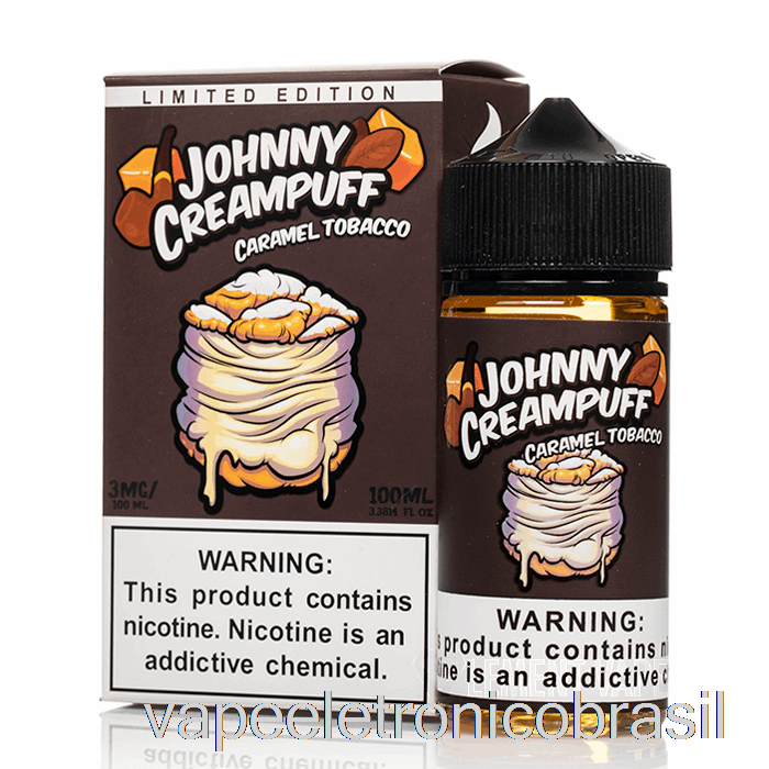 Vape Eletrônico Tabaco Caramelo - Johnny Creampuff - 100ml 6mg